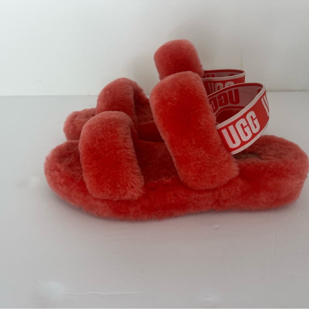 UGG Red Fluff Yeah Slide Sandal